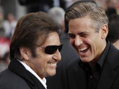 Clooney con Al Pacino, premio Jaeger-LeCoultre 2011