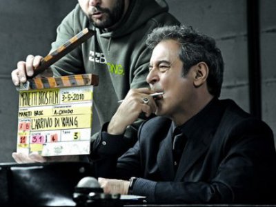 Ennio Fantastichini sul set dei Manetti