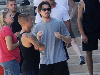Christian Bale sul set