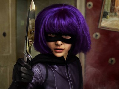 Chloe Moretz nei panni di Hit-Girl in Kick-Ass