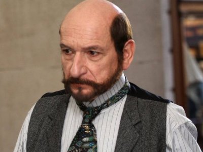 Ben Kingsley sul set di Hugo Cabret