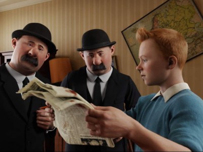 Tintin con i gemelli Johnson e Johnson