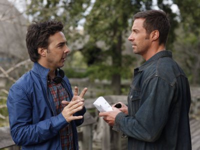 Shawn Levy sul set con Jackman