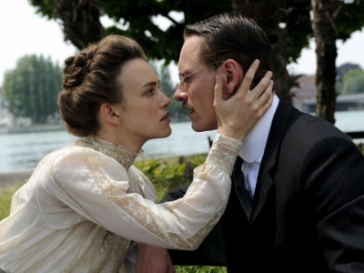 Keira Knightley e Michael Fassbender in A Dangerous Method
