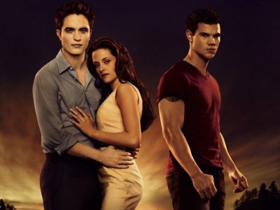 Il trio di protagonisti di Twilight