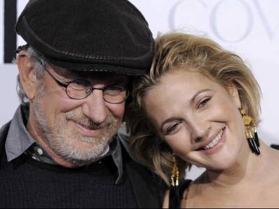 Spielberg con la star di E.T. Drew Barrymore