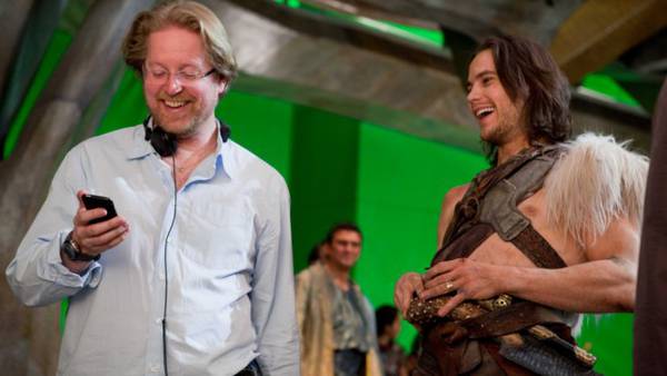 Andrew Stanton John Carter intervista esclusiva - Stanton sul set con Taylor Kitsch