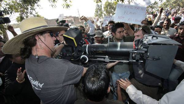 Kathryn Bigelow Bin Laden film Zero Dark Thirty proteste - I manifestanti sul set