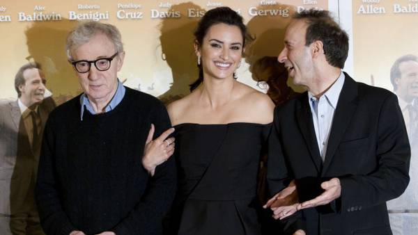 To Rome With Love Woody Allen Roberto Benigni intervista - Woody Allen con Penelope Cruz e Roberto Benigni
