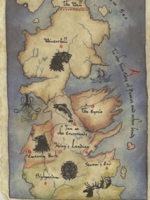 Westeros mappa sette regni
