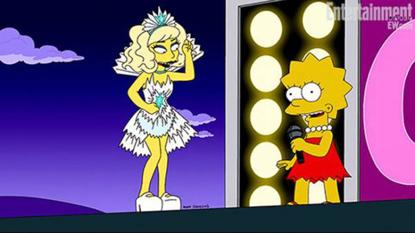 Lady Gaga Simpson Lisa Goes Gaga