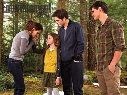 Twilight Saga Breaking Dawn Parte 2 foto Stewart Pattinson Lautner - I Cullen con Jacob