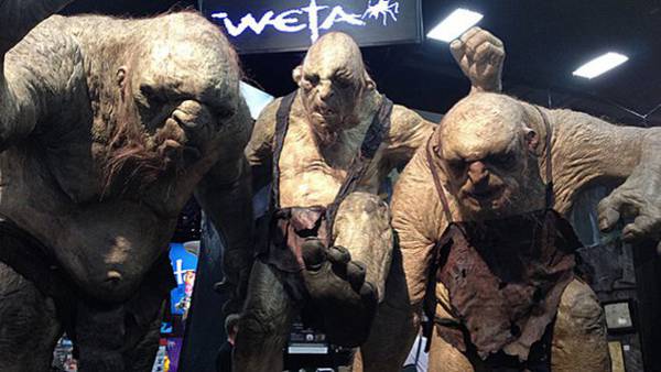 Lo Hobbit un viaggio inaspettato foto troll Comic Con Peter Jackson - I troll