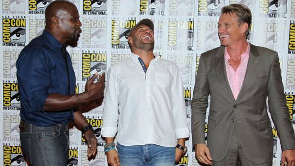 I mercenari Expendables 2 Stallone Schwarzenegger Comic Con - Terry Crews, Randy Couture, Dolph Lundgren