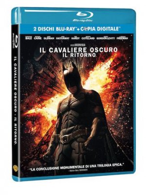 Il cavaliere oscuro Il ritorno Blu-Ray DVD 4 dicembre - Il packshot del Blu-Ray
