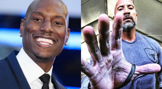 Tyrese Gibson, Dwayne Johnson