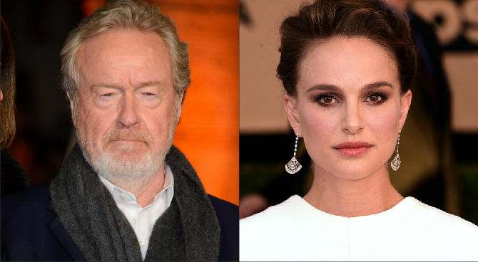 Ridley Scott e Natalie Portman