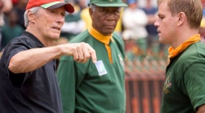 Invictus - Clint Eastwood, Morgan Freeman e Matt Damon