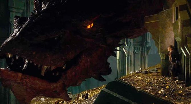 Smaug e Bilbo<br>
