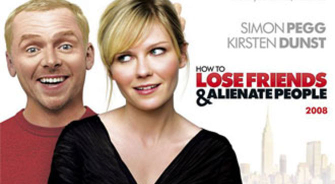 Kirsten Dunst e Simon Pegg in Star System