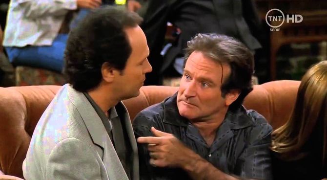 Robin Williams e Billy Crystal in Friends