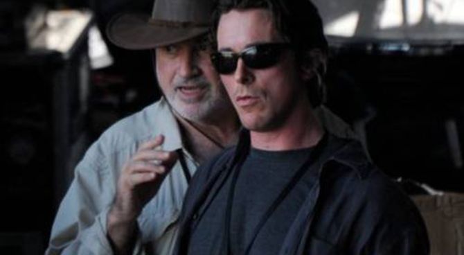 Terrence Malick e Christian Bale