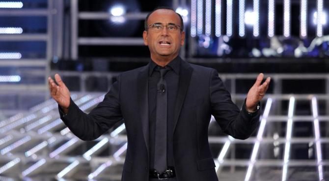 Carlo Conti a Sanremo<br>