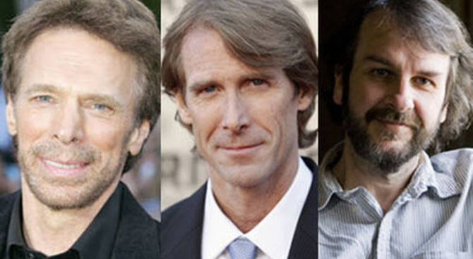 Jerry Bruckheimer, Michael Bay e Peter Jackson