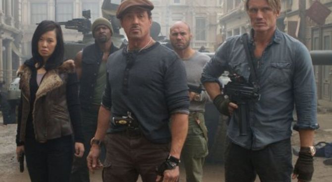 I mercenari 2 - Yu Nan, Terry Crews, Sylvester Stallone, Randy Couture, Dolph Lundgren