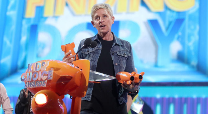 Ellen DeGeneres ai Kids' Choice Awards 2017
