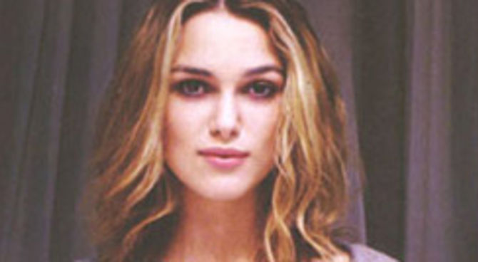 L'attrice Keira Knightley