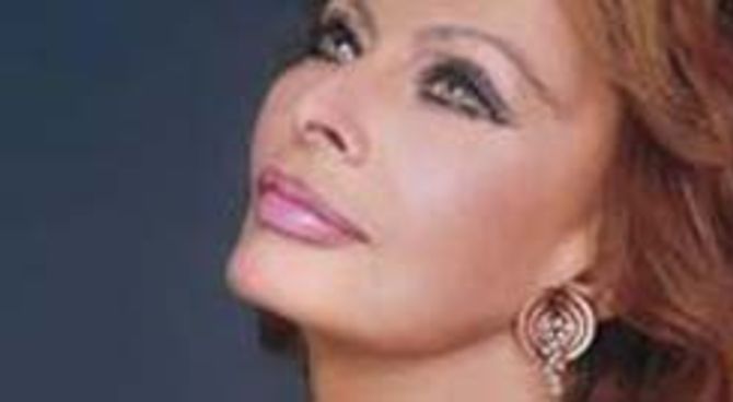 L'attrice Sofia Loren