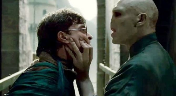 Harry Potter e i Doni della Morte: Parte 2 - Ralph Fiennes e Daniel Radcliffe