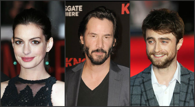 Anne Hathaway, Keanu Reeves, Daniel Radcliffe