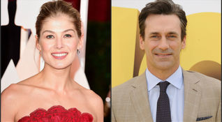 Rosamund Pike angelo custode di Jon Hamm