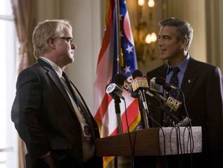 Le idi di marzo - George Clooney e Philip Seymour Hoffman