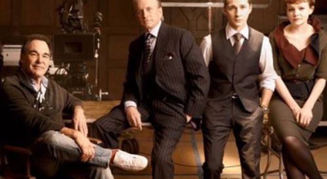 Wall Street - Josh Brolin, Oliver Stone, Michael Douglas, Shia LaBeouf e Carey Mulligan