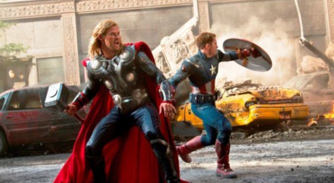 The Avengers - Chris Hemsworth e Chris Evans