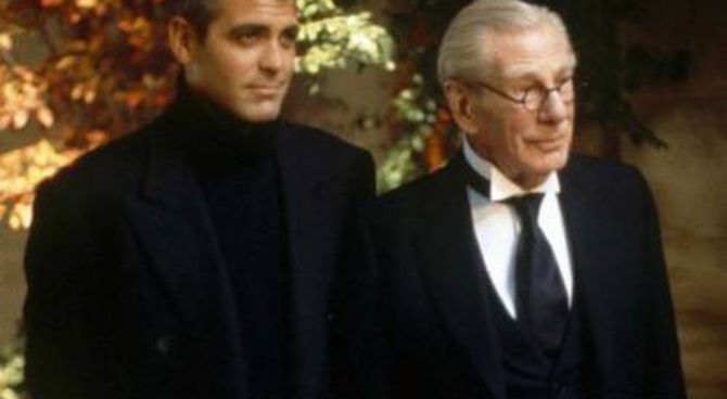 Batman & Robin - George Clooney e Michael Gough