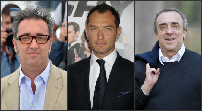 Paolo Sorrentino, Jude Law, Silvio Orlando