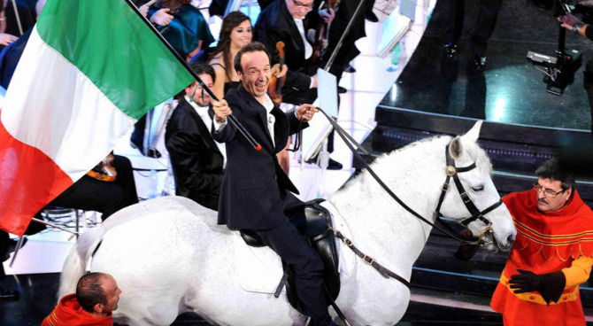 Roberto Benigni a Sanremo 2011