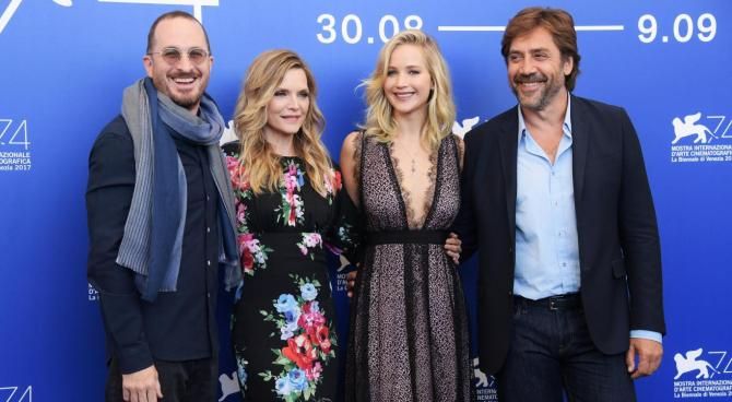Il cast di Madre! a Venezia