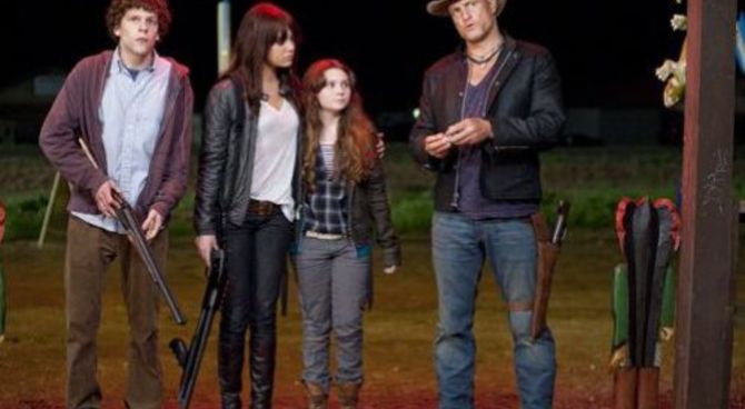 Benvenuti a Zombieland - Jesse Eisenberg, Emma Stone, Abigail Breslin, Woody Harrelson