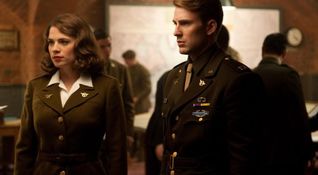Captain America - Hayley Atwell e Chris Evans