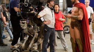 Zack Snyder sul set di 300