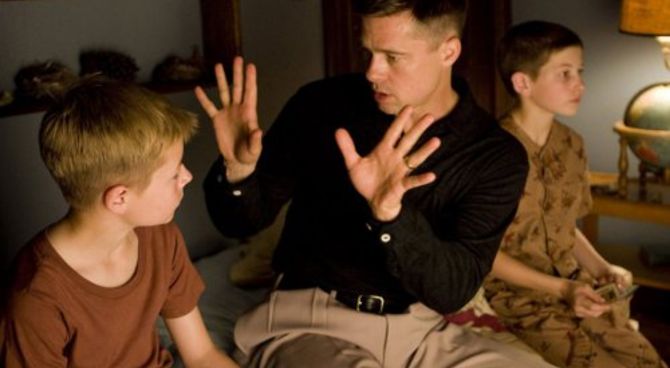 The Tree of Life - Brad Pitt, Hunter McCracken