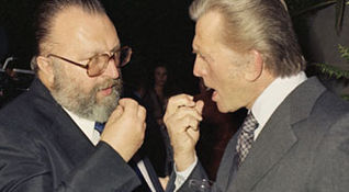 Sergio Leone e Kirk Douglas