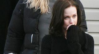Mickey Rourke e Evan Rachel Wood sul set di The Wrestler
