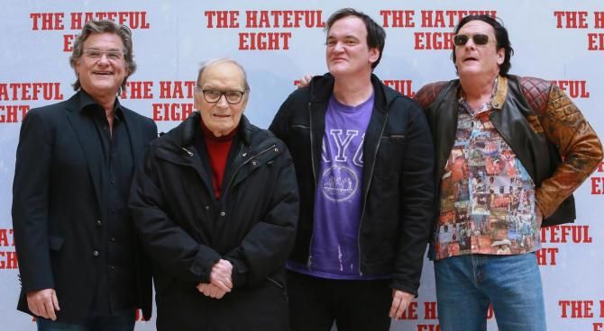 Kurt Russell, Ennio Morricone, Quentin Tarantino, Michael Madsen