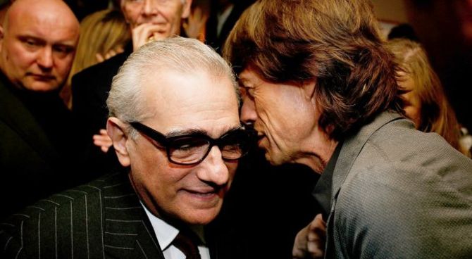 jagger e scorsese in tv